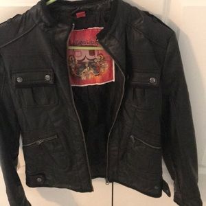 Faux leather jacket